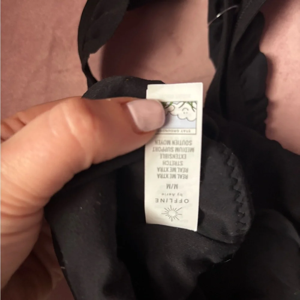 Black Ruffled Women's Bralette - Picture 3 of 3